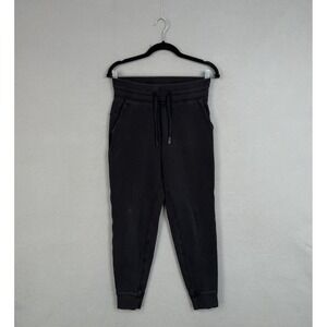 Lululemon Joggers Womens 4 Warm Down Pants High Rise Fleece Drawstring Sweatpant